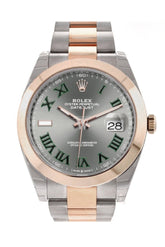 Rolex Datejust 41 Slate Dial Mens Steel And 18Kt Everose Gold Oyster Watch 126300